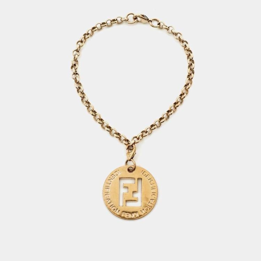 Fendi
Fendi FF Identification Gold Tone Charm
Bracelet - Picture 3 of 7
